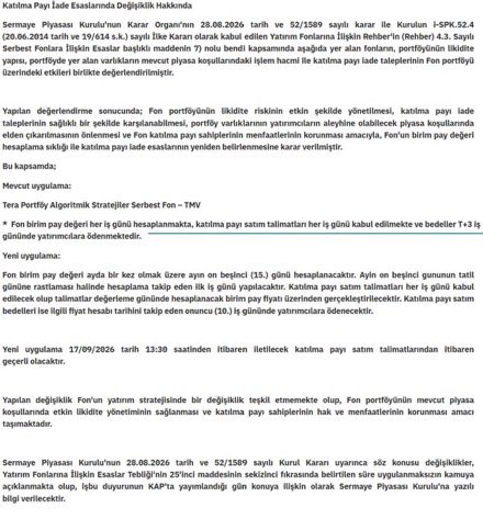 Fonzadee's tweet photo. #TLY #TMV ve #DOH fonlarını elinde tutanlar

Bugün 13:30 ' a kadar satacak olanlar eski kurallar ile T+2  T+3 olarak satış yapabilecekler.... https://t.co/nIIp6DW5re