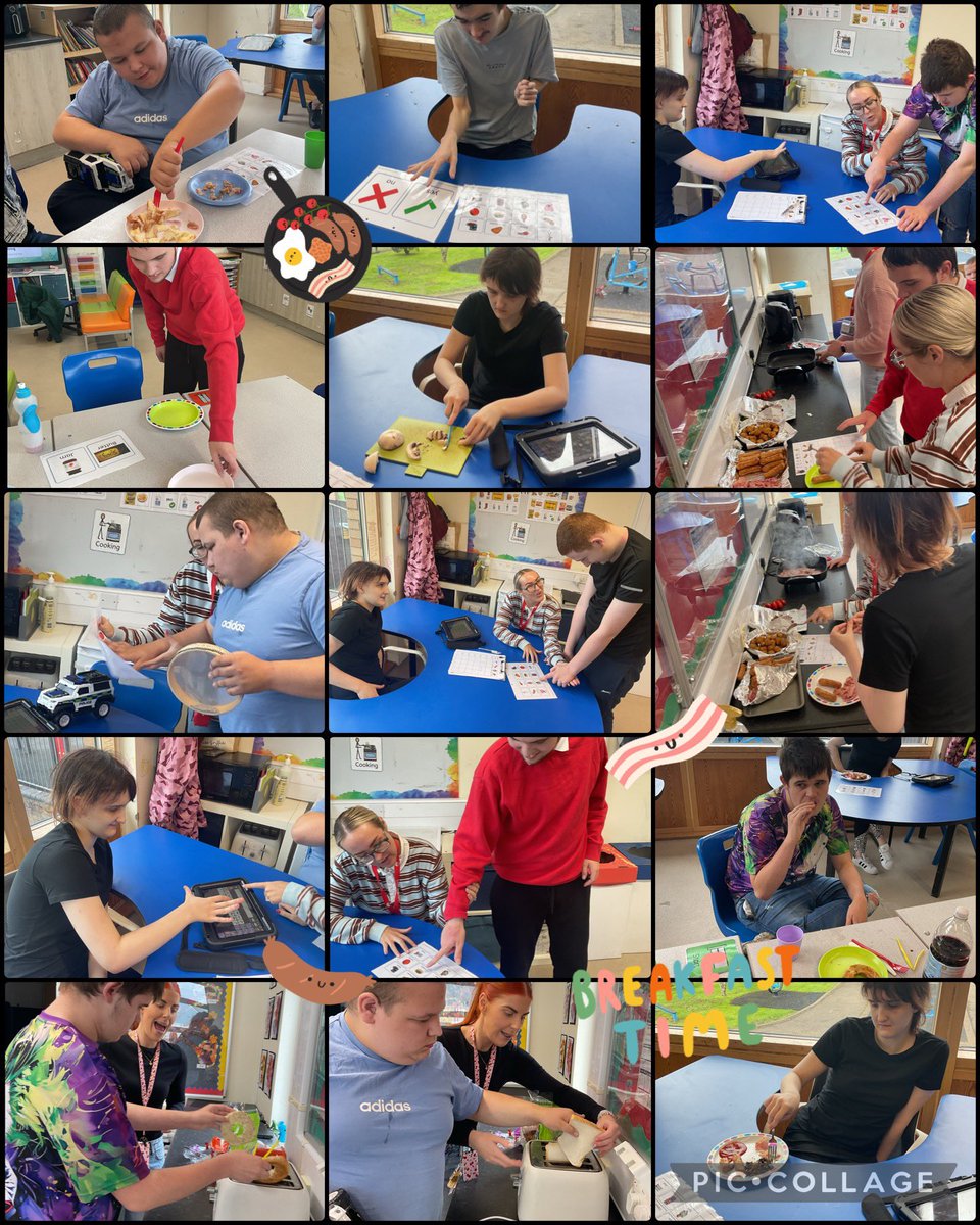 YsgolHenFelin's tweet photo. #YHFDosbarthGlasA Today we focused on our independent living skills by making our friends breakfast. All pupils demonstrated high engagement during our #YHFCoreConnect session focusing on ‘more’. This afternoon we celebrated jeans for Genes day! Da iawn pawb 🌟 https://t.co/gDLAxFfRD8