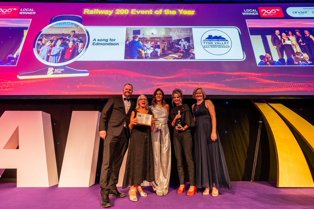 TVCRP's tweet photo. We're thrilled to be local winner of the Railway200 Event of the Year at the #nationalrail awards.  Thanks to everyone involved &amp; who supported our project Song for Edmondson involving #schools #youngpeople from the #Brampton area  See  https://t.co/wLn1t4gTsA
@railway200 https://t.co/cVVlvmAwW3