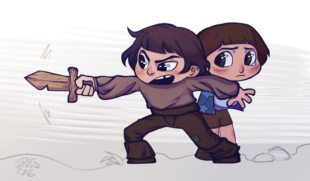 IlonaPinga's tweet photo. protecting his little sorcerer 
#byler https://t.co/SgqSfjqXJG
