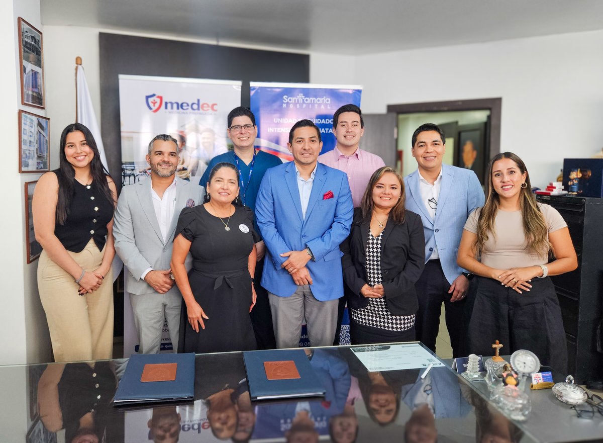 HSantamariaEC's tweet photo. 🤝¡Damos la bienvenida a @Medec_ec!
Hospital Santamaria suma un nuevo convenio que nos permite acercar atención médica de calidad a más personas.
Agradecemos a MEDEC por la confianza y por construir juntos nuevas oportunidades para cuidar la salud.
#HospitalSantamaria #MEDEC https://t.co/CYV1iwzU6P