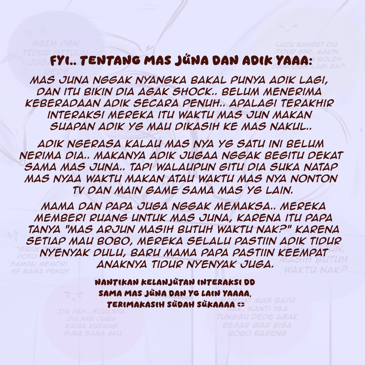 Donatsaljuv's tweet photo. Keluarga #HijauCeria di malam hari.

Sudah jadi rutinitas untuk mereka memastikan adik tidur nyenyak, dan memastikan bahwa yg adik lihat sebelum tidur adalah wajah2 keluarga nya. Begitupun mas2 yg lain.. 

Semoga kehangatan ini juga sampai kepada shbat2 sekalian yg lihat ini ya. https://t.co/pAB0EiHDWt
