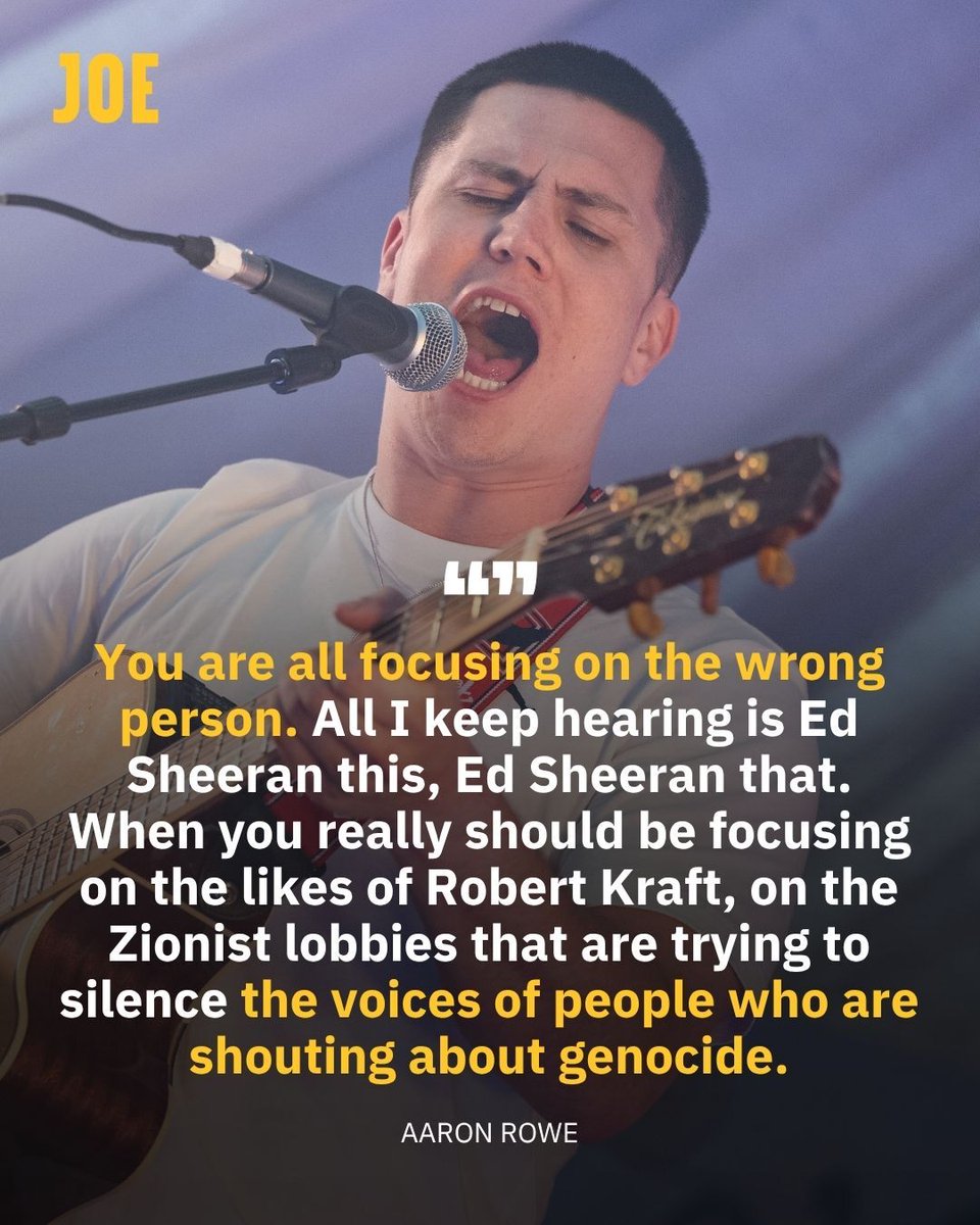 JOEdotie's tweet photo. Aaron Rowe has taken to social media to defend Ed Sheeran. https://t.co/MSMffQbiX6