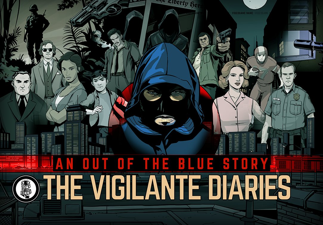 OutBlueGames's tweet photo. An update on THE VIGILANTE DIARIES‼

The game is still in development and we have a new key art and images! 🦹‍♂️

But it might still take a while because we're working on another project we can't reveal yet. 👀

Read the full update for all the details! 👇
https://t.co/pZfM1vnfLi https://t.co/uPaskCGSo5