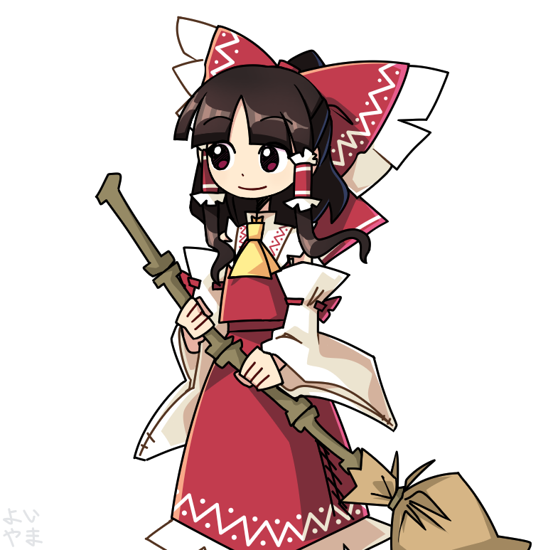 Yoiy_san's tweet photo. tablet test - 霊夢 ☯️ https://t.co/JNb0sCBVMR