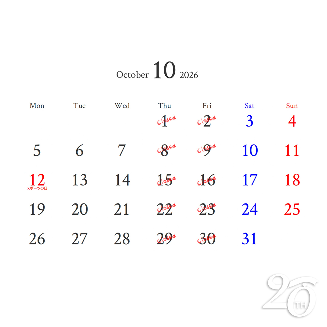 kenichy's tweet photo. 10月の営業カレンダー。いつもどおり予約制にてOPEN。今年も103日となった...今を精一杯に過ごそう、ブログ更新。

https://t.co/KRfQH7FjZu https://t.co/DHh7OmwuzR