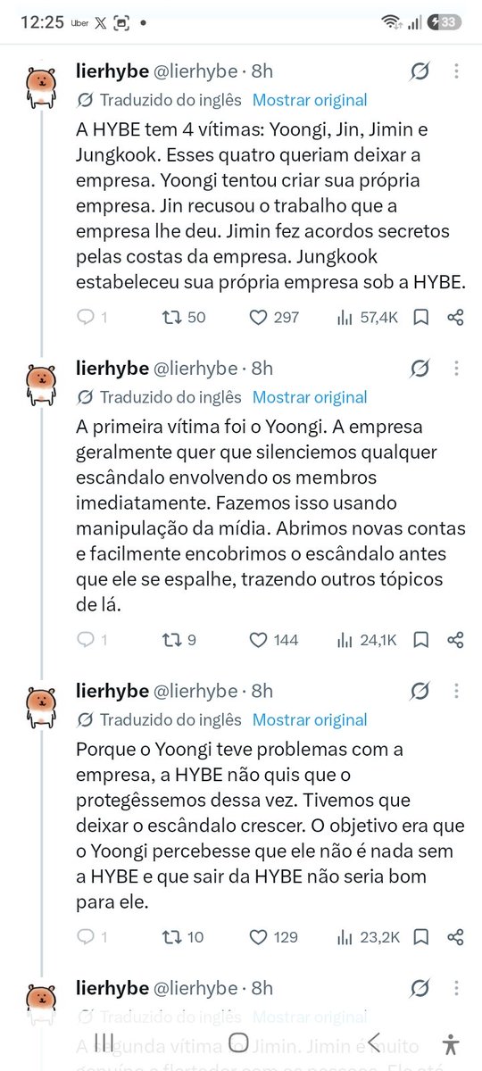 emsousaz's tweet photo. pra quem não conseguiu ver o tal relato sobre o bts, jungkook, jimin, jin, yoongi  que tá todo mundo falando, aqui o que eu consegui printar antes da conta ser derrubada/excluída/desativada - thread https://t.co/RtITDNoiaS
