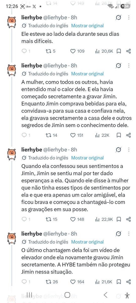 emsousaz's tweet photo. pra quem não conseguiu ver o tal relato sobre o bts, jungkook, jimin, jin, yoongi  que tá todo mundo falando, aqui o que eu consegui printar antes da conta ser derrubada/excluída/desativada - thread https://t.co/RtITDNoiaS