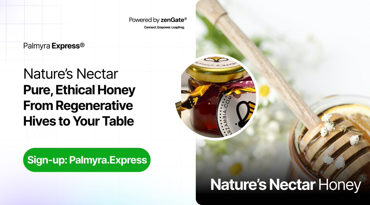 palmeconomy's tweet photo. Raw, organic, and ethically sourced.

The Winter Harvest 2025 Zambian Forest Honey is flying off the digital shelves. 

Support Zambian beekeepers directly through Palmyra Express via link in the first comment. https://t.co/LW0oSYM6kV