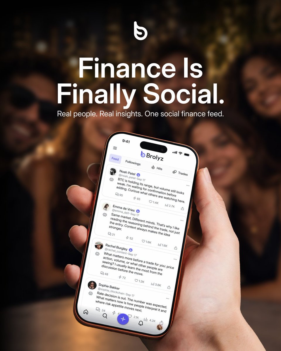 BrolyzFi's tweet photo. Finance was never meant to be a solo experience.
Follow people. Share ideas. Talk markets.

Visit 👉 https://t.co/xbOP7IywQ7 https://t.co/JPk1HhboYW