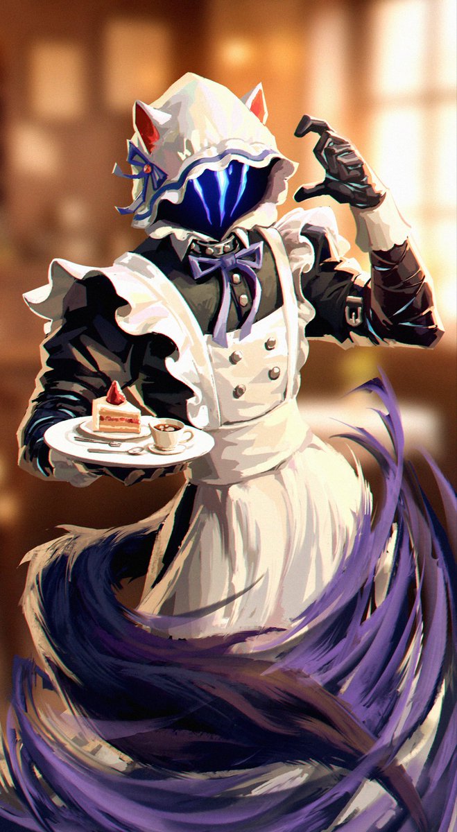cary_xing's tweet photo. Valorant Maid Café is now open!
 #VALORANT #ValorantArt #VALORANTFANART https://t.co/7IhPTncR9r