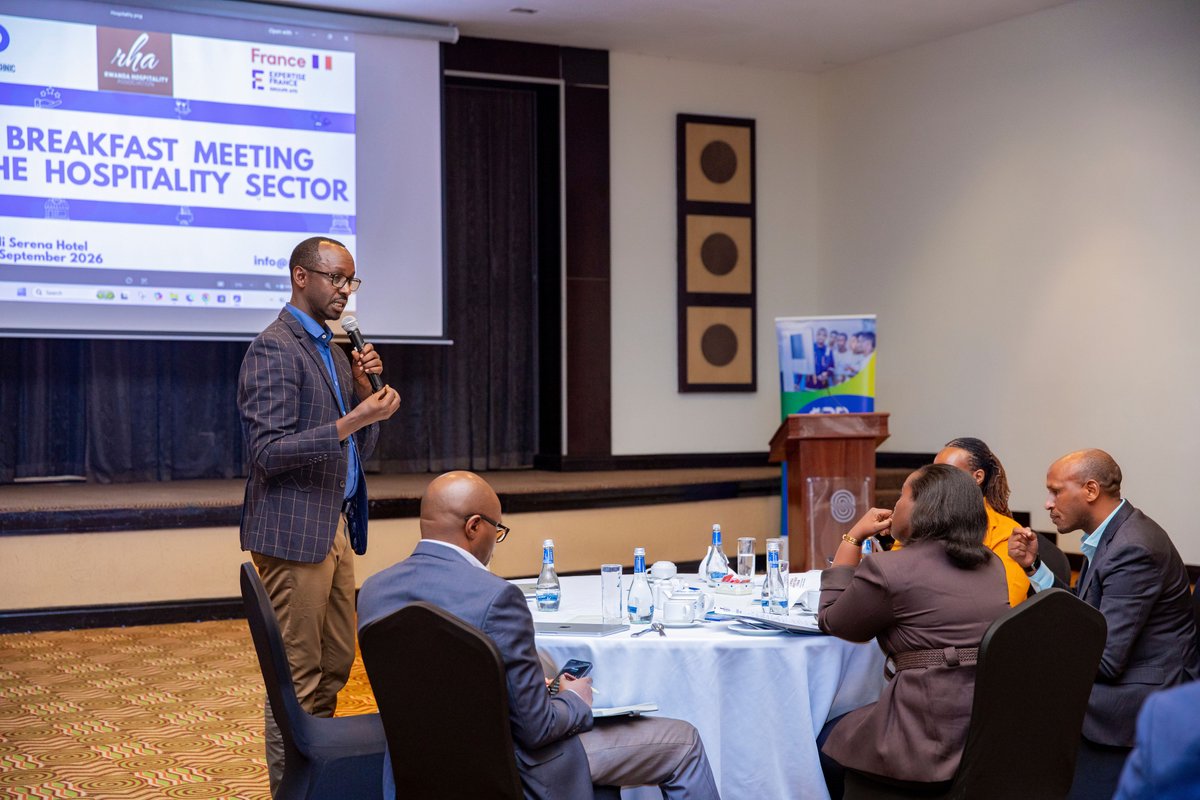 RwandaPolytec's tweet photo. Today, @RwandaPolytec organised a CEO Breakfast Meeting with hospitality industry leaders and key sector stakeholders to discuss the proposed new approach to its Hospitality Management training and how it can better respond to evolving industry needs.

The dialogue focused on bridging the gap between the classroom and the workplace to equip graduates with the practical #skills, professional attitudes and adaptability needed to thrive in Rwanda’s growing hospitality and #tourism sector.

Participants reaffirmed that developing a skilled hospitality workforce is a shared responsibility and agreed to strengthen #academia–industry collaboration through:
☑️Continuous dialogue and Industry participation in curriculum development and delivery
☑️Greater student exposure through internships, workplace learning, mentorship, study visits and practical training
☑️ Responsive programmes that keep pace with #technology, #sustainability, changing guest expectations and emerging business models

The meeting brought together representatives from @RwHospitality1, @RDBrwanda and @TourismChamber, alongside #hospitality industry leaders and experienced practitioners.