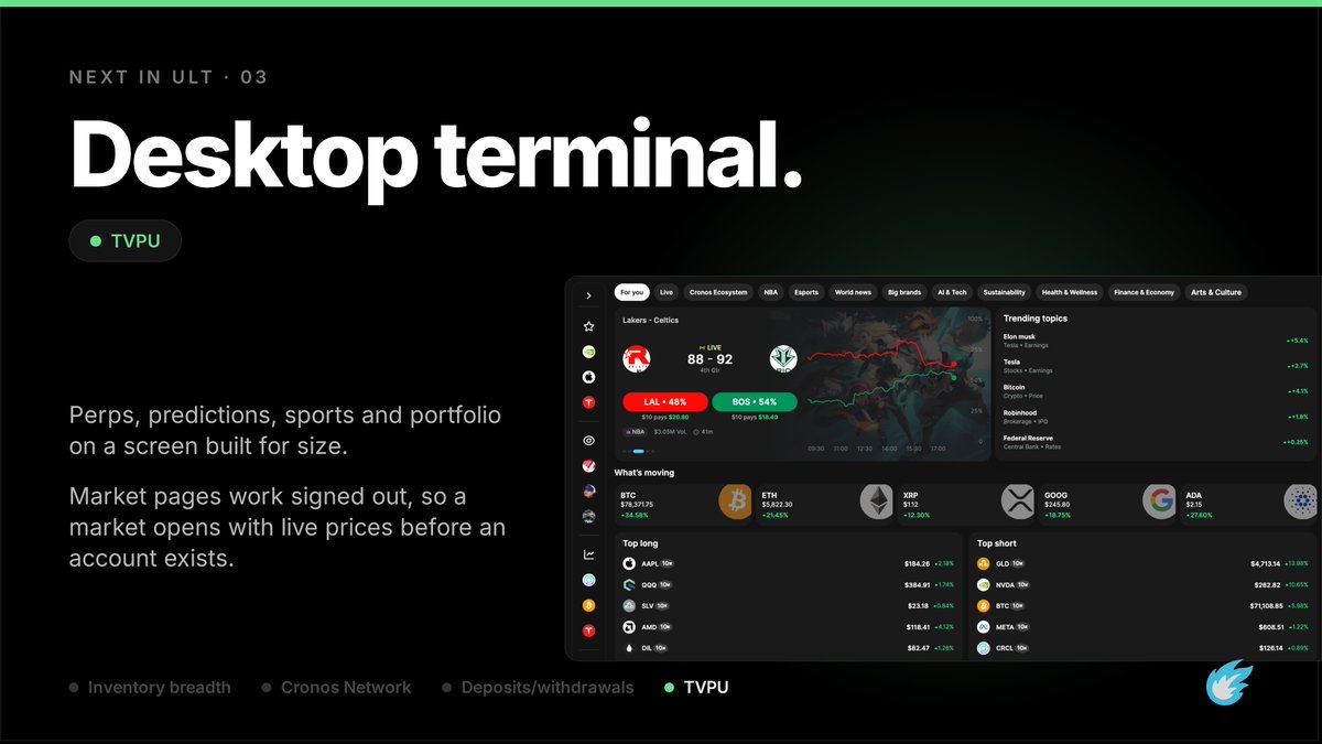 Fwiz's tweet photo. Now that @UltApp has been out 24 hours, our attention turns to what comes next!

🟣🔵 Expanding assets significantly to have inventory breadth
🟢 Ult desktop
🟡 Onramping and improving conversion into the app

Every other week we are going to ship meaningful updates to the app. https://t.co/AtafmcMaK9