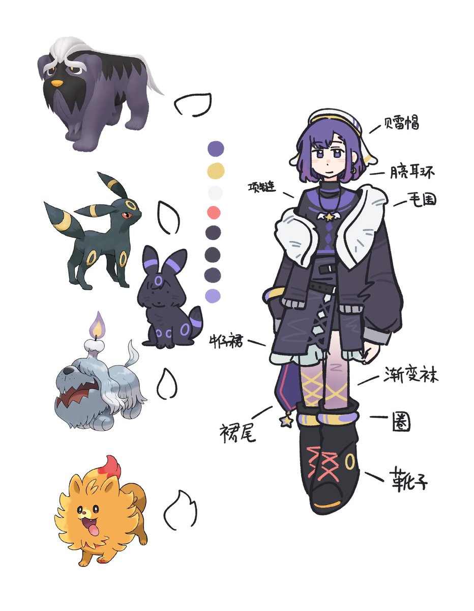 Crowcrow713's tweet photo. *专门设定的衣服，公开使用的设定图 https://t.co/SZVHKtqSlZ