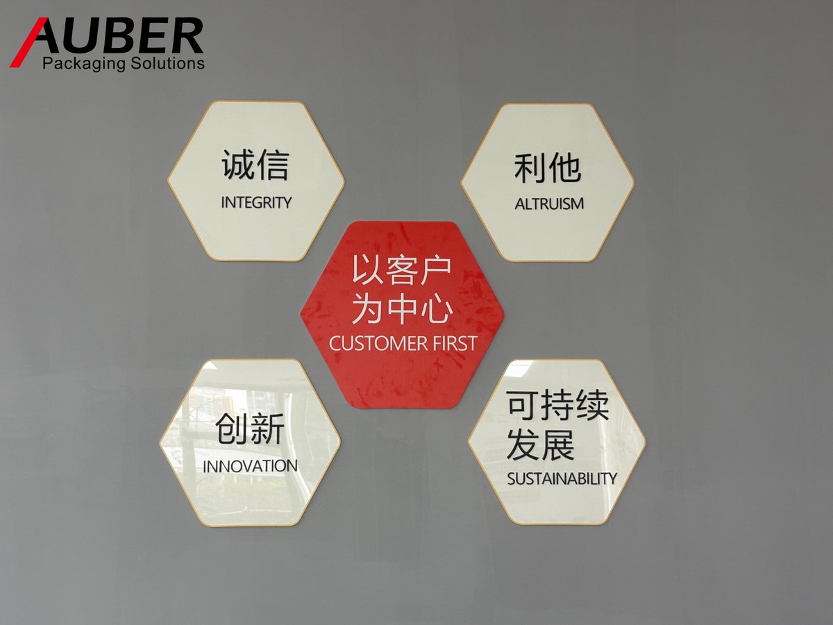 AuberPackaging's tweet photo. More than words on a wall—these are the values that guide Team AUBER.
Integrity. Altruism. Innovation. Sustainability. With Customer First at the center, we support one another and create lasting value for beauty brands worldwide.
#TeamAUBER #BeautyPackaging https://t.co/dcX6MOiuZB