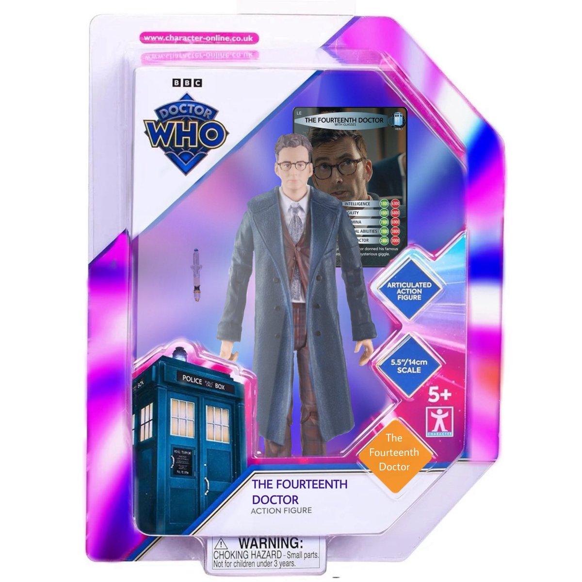 MockupWho's tweet photo. 🚨Treat yourself to this brand new 14th Doctor figure release complete with a new glasses head and an all new EXCLUSIVE ‘Battles in Time’ card, there’s limited stock and once they’re gone, they’re gone! so grab yours soon before they sell out!🚨

#dotorwhofigures #davidtennant https://t.co/DPn4Vvfljv