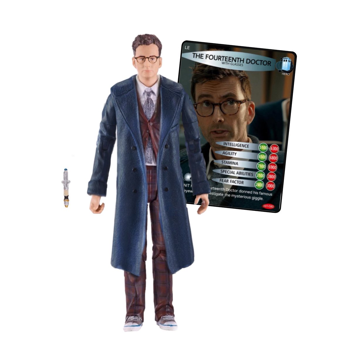 MockupWho's tweet photo. 🚨Treat yourself to this brand new 14th Doctor figure release complete with a new glasses head and an all new EXCLUSIVE ‘Battles in Time’ card, there’s limited stock and once they’re gone, they’re gone! so grab yours soon before they sell out!🚨

#dotorwhofigures #davidtennant https://t.co/DPn4Vvfljv