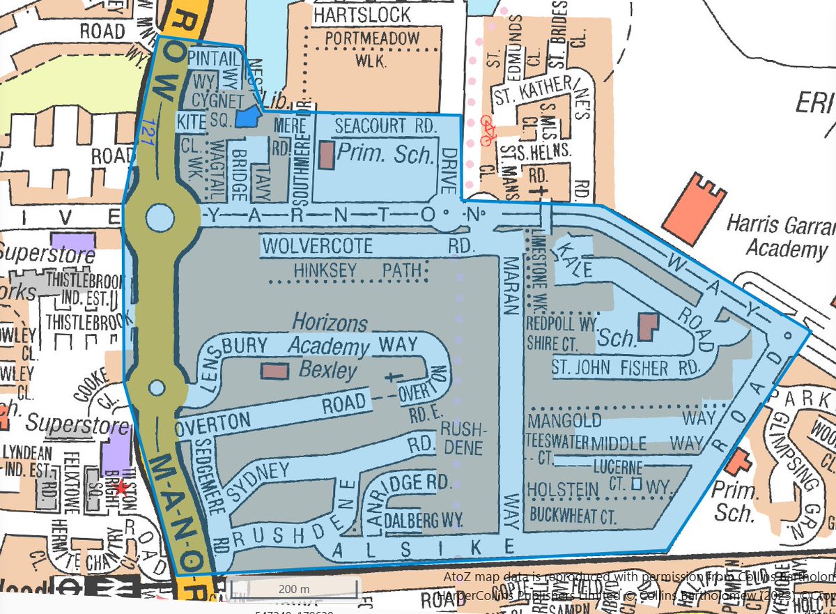 MPSBexley's tweet photo. A Section 35 Dispersal Order has been authorised by Inspector Jarman for the below outlined area. It will run from 1503 on 18/09 until 1502 on 20/09. This is in place to prevent anti- social behaviour &amp; disorder. 
#CommunityCrimeFighting https://t.co/GJ8oUNmX5Q