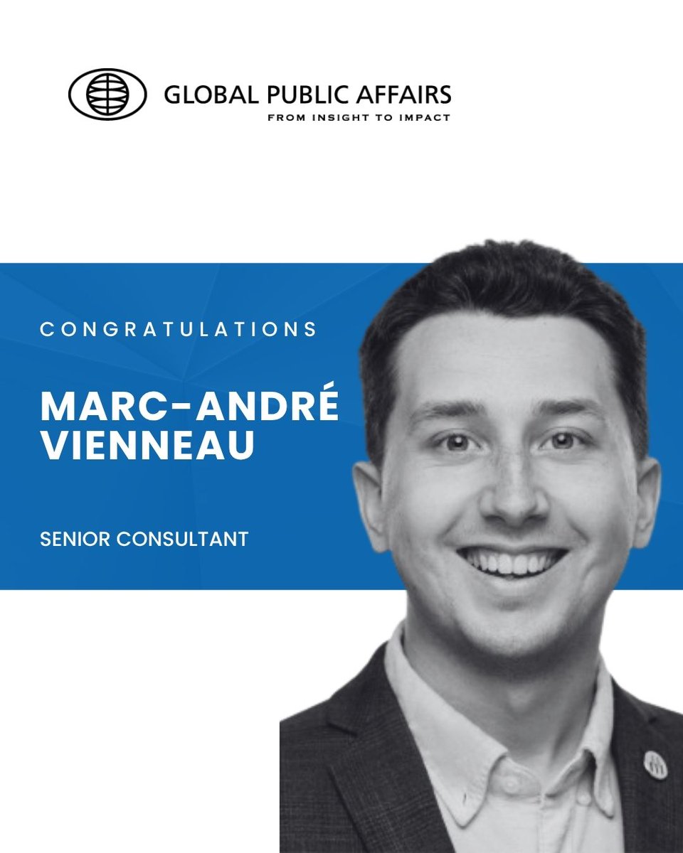 GPAinsights's tweet photo. We’re proud to congratulate Marc-André Vienneau on stepping into his new role as a Senior Consultant in our Moncton office.  
 
He has built a solid reputation in New Brunswick and throughout the region for his counsel, top notch and bilingual client service and technical acumen. 

Learn more: https://t.co/tKdBobkDWa