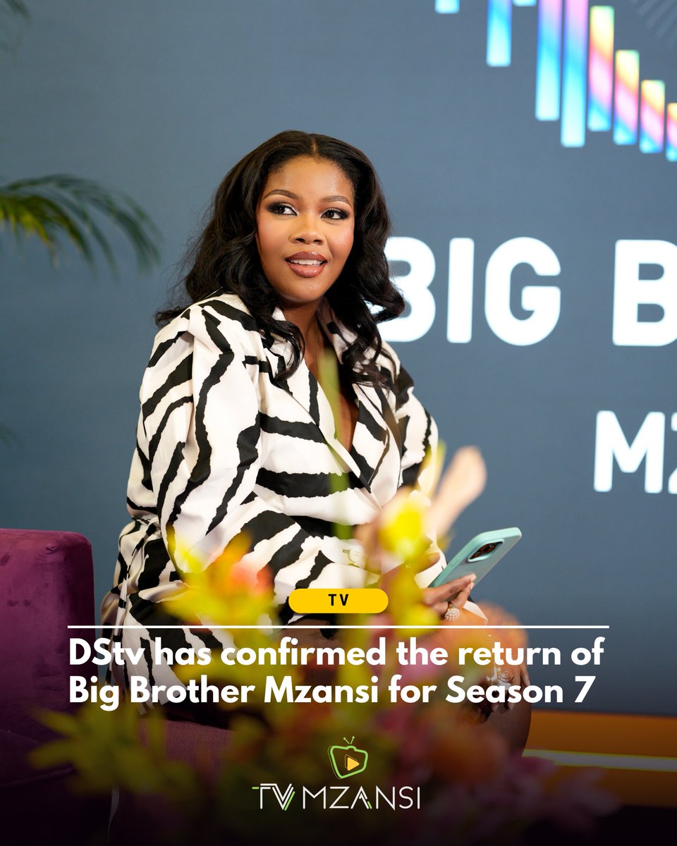 TvMzansi's tweet photo. Mzansiβs biggest reality series 'Big Brother Mzansi' is coming back. DStv confirmed the return of @BBMzansi for Season 7 at its #DStvExpectMore event on Wednesday night.
Details about auditions will be revealed soon. Stay tuned! #BBMzansi #BigBrotherMzansi #DStv #CANALPLUS https://t.co/cFQy3qNyy1
