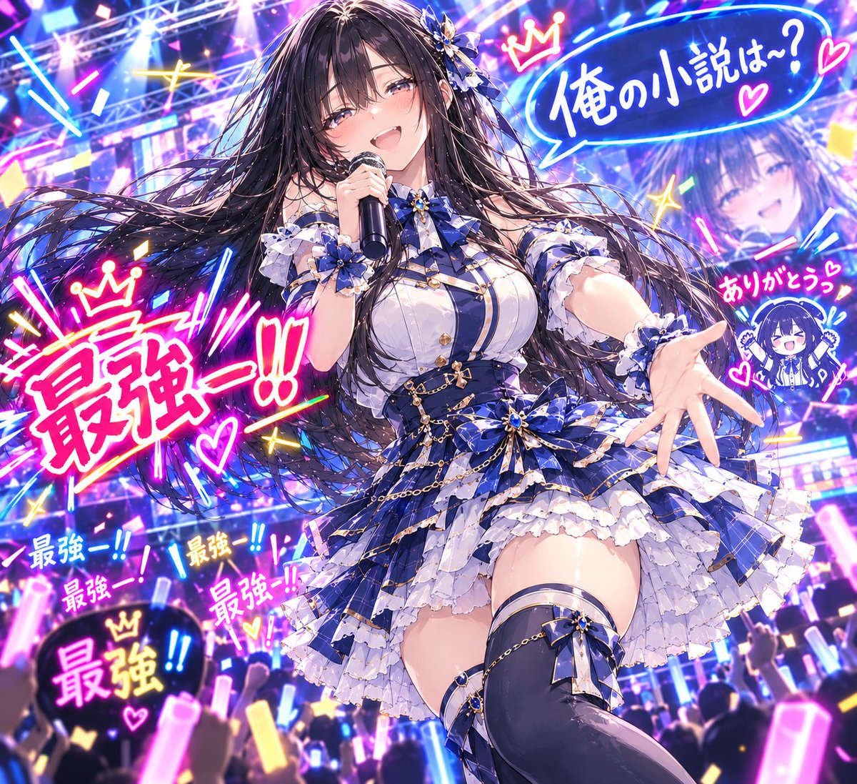 azumi_shousetu's tweet photo. 唐突にアイドルもの書きたくなったけど

書きたいものリストがパンパンなので、そっと最後尾に加え

大人しく「あづみ」をアイドルにすることで満足させました📣✨（？？？？）

#小説家になろう #小説家さんとつながりたい https://t.co/jxZILcy6a6