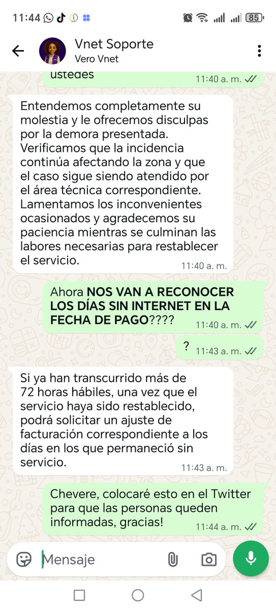 Albertoxarxes's tweet photo. @vnet_ve todas las personas que llevamos la semana sin Internet, pueden pedir el ajuste según Vnet. Tengan registrado cuantos días llevan. Ya basta que nos cobren igual cuando el servicio sigue siendo pésimo https://t.co/ah1YU9ayWU