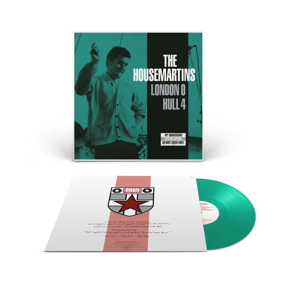 PaulHeatonSolo's tweet photo. We’re very pleased to announce an exclusive limited edition vinyl release of The Housemartins ‘London 0 Hull 4’ to celebrate National Album Day 2026.

This limited edition green coloured vinyl will be available from participating retailers on 17th October.

Visit https://t.co/KvzISmWuZ5 for more info.

#NationalAlbumDay