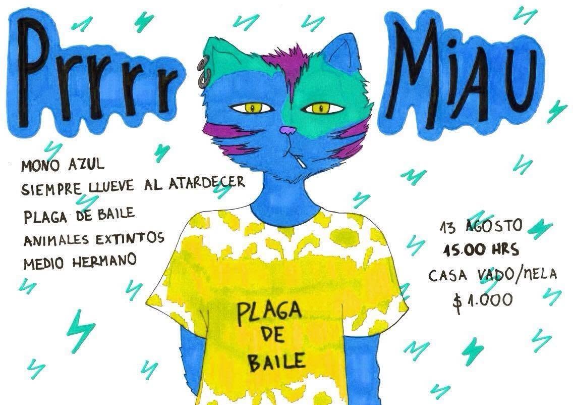 ancienttocatas's tweet photo. Sábado 13 de agosto de 2016: Prrr Miau en Casa Vado/Nela.

La fecha reunió a Mono Azul, Siempre Llueve al Atardecer y más bandas por solo luca. https://t.co/H3L6yHiISA