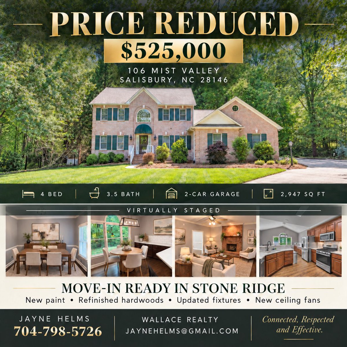 jaynehelms's tweet photo. This beautiful full brick home located in convenient and lovely Stone Ridge is absolutely move in ready! https://t.co/5XuuwDkAxv
