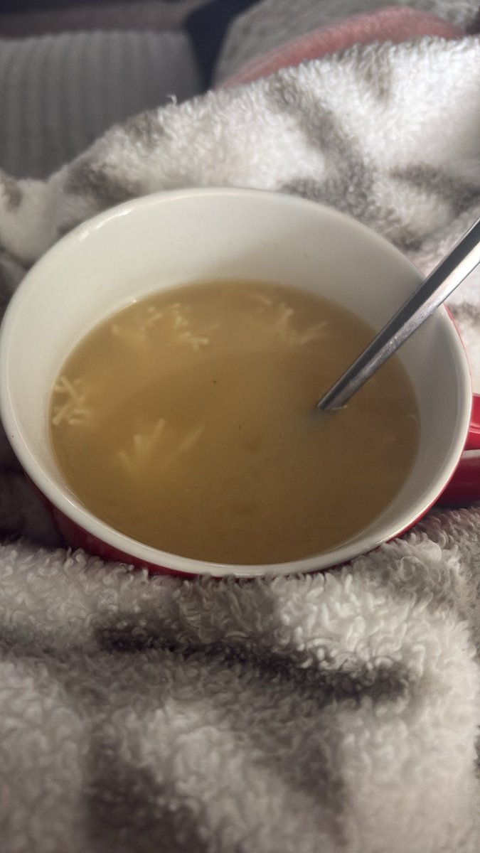 ily_riiii's tweet photo. hi i’m insanely ill to my stomach 
my stomach was hurting last night but then i felt very nauseous at 5 in the morning with crazy heart palpitations wtf 
anyways the only thing that is appetizing and seems to be smth i can keep down is this soup
obvi not cal tracking again https://t.co/8eTSMGQ0YM
