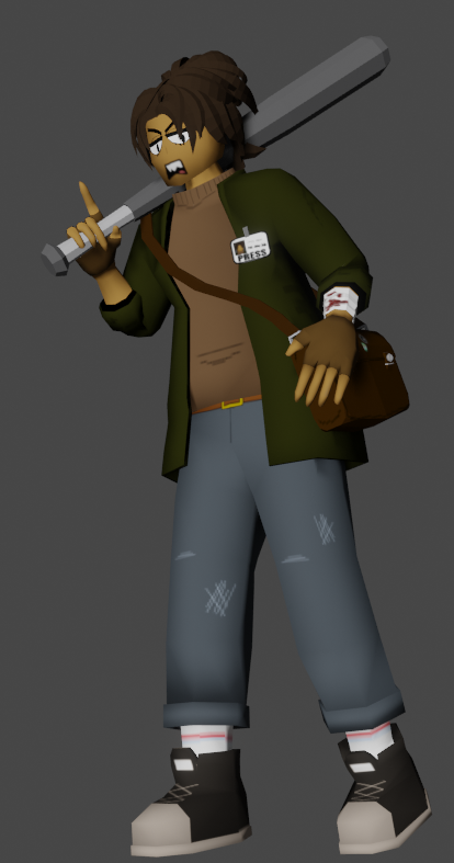 KazzySpazzy's tweet photo. Model is done, I decided to give them meshed eyes instead of what I originally planned
What I need to:
- Setup unity stuff
- Give them a name
#Blender3D #Blender #VRChatSpookality #Spookality2026 #VRC #VRChat https://t.co/OuZ64yhCl8
