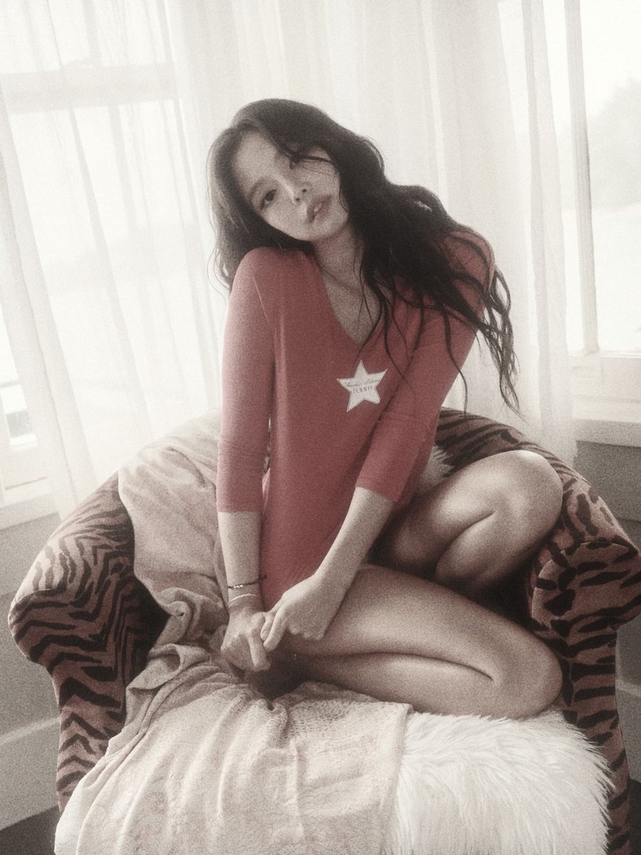 Jennien's tweet photo. Painted in shades of crimson and wrapped in comfort, because even royalty takes casual days. Lounging looks a lot better when you bring your own signature spark to the room. I am #chilling. https://t.co/Mue6T7BVkm