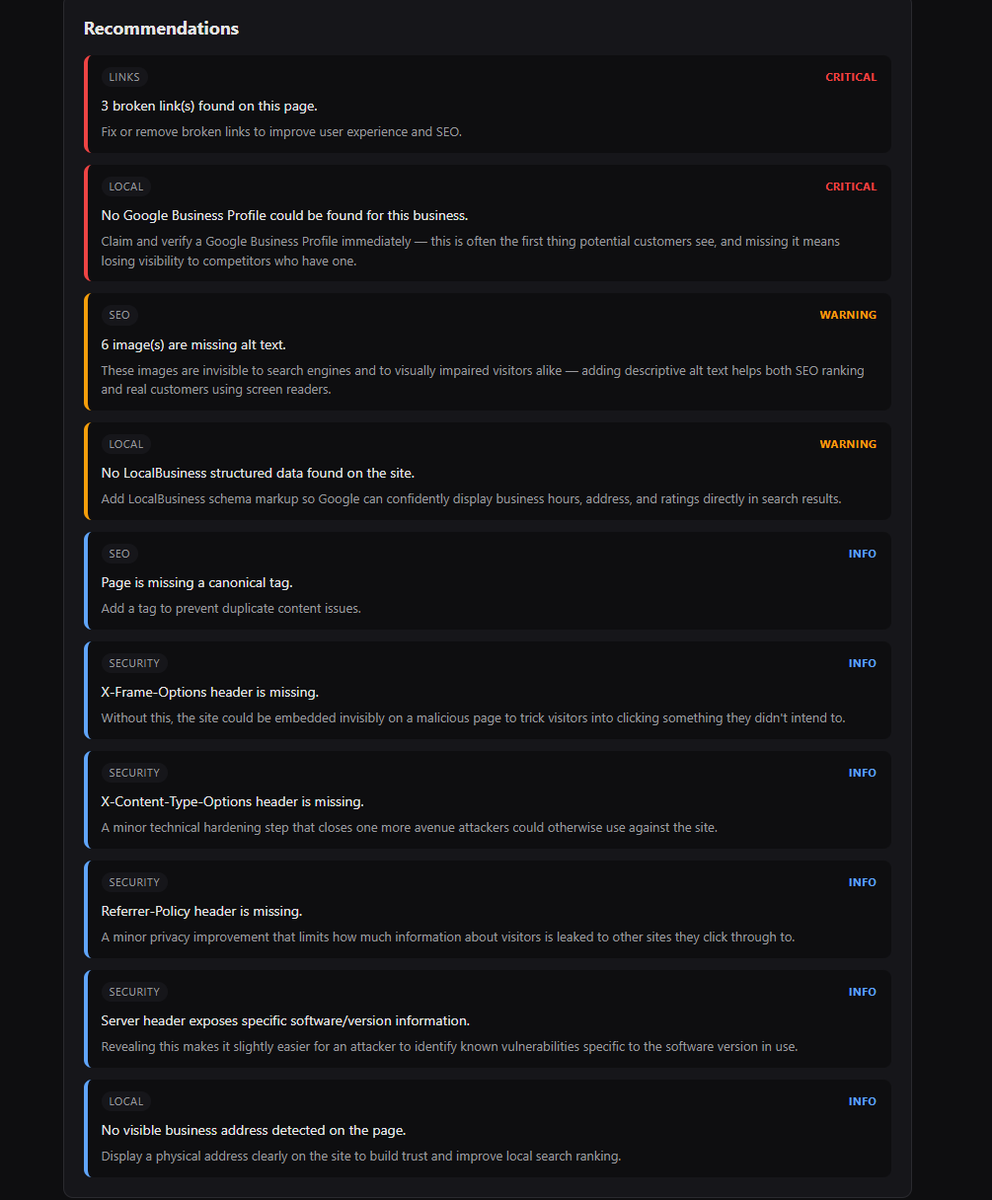 StarkAscent2026's tweet photo. POV: A free website audit tells you more than your analytics dashboard ever will.
No guesswork. No sales pitch. Just a clear look at what needs fixing.Get your free audit at https://t.co/a7vDb7t673. https://t.co/vbRTbPEofE