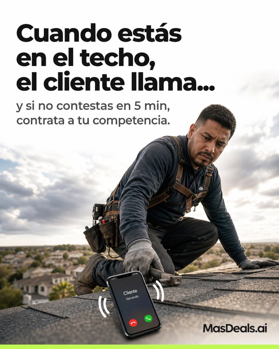 masdealsai's tweet photo. ¿Cuánto te cuesta no contestar el teléfono? Más de lo que crees.
Tu Empleado de IA de https://t.co/QlUFq1FNIQ responde, agenda y califica leads las 24 horas del día, los 7 días de la semana.
Visita https://t.co/QlUFq1FNIQ y empieza hoy.
#PlomeroUSA #NegociosLocalesUSA #MasDea https://t.co/MtivN8Yp9m