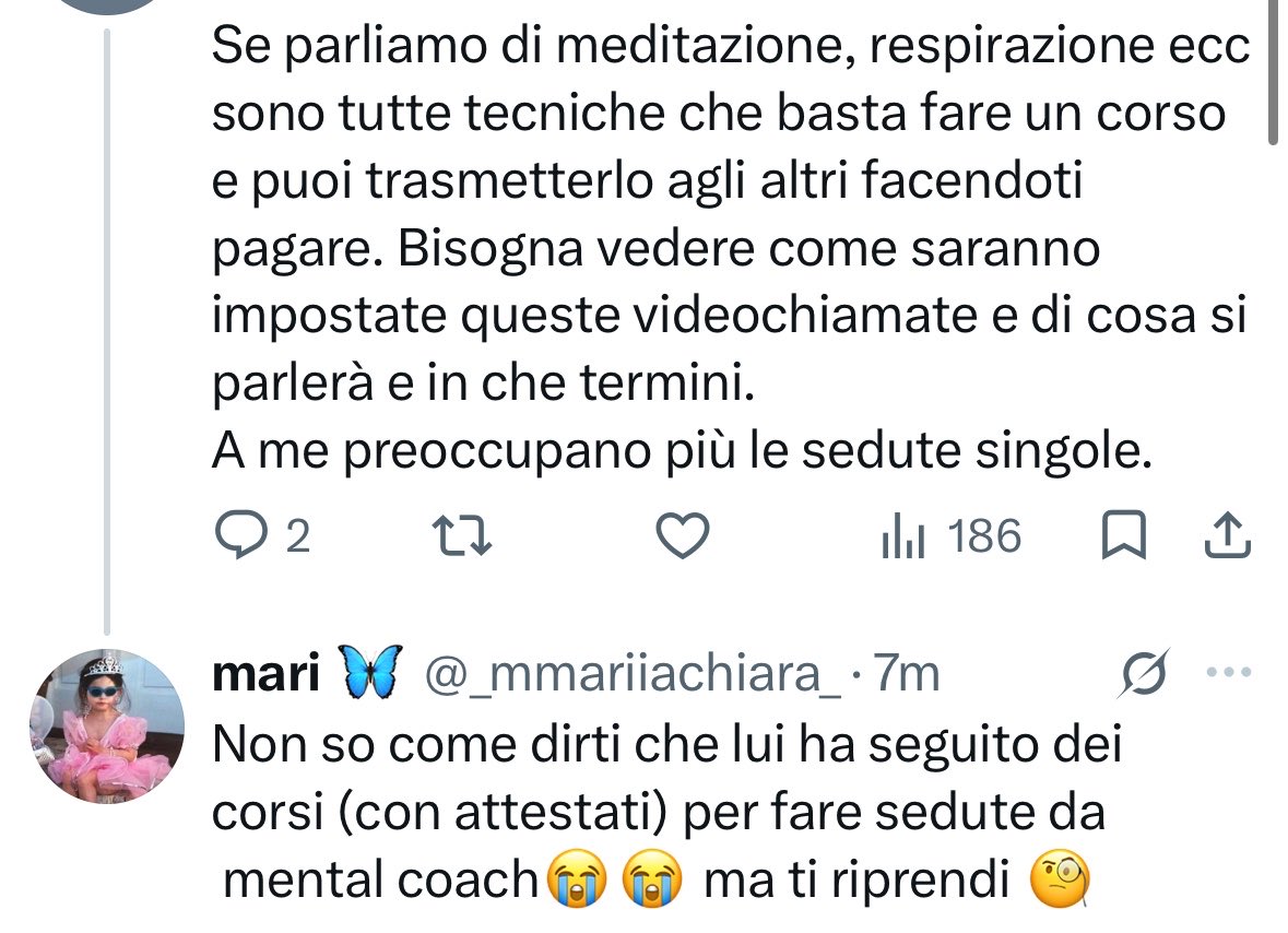 ipocondriaorg's tweet photo. Nessun corso (di breve durata post GF) ti dà le competenze per parlare di blocchi d’ansia e farti pagare così tanto mi dispiace per il tuo fanatismo cieco è uguale a Nikita o Shaila non ci sono differenze
Anche lui ha trovato un modo per guadagnare dal fandom di coppia STACCE https://t.co/Ontcg7Ngvh