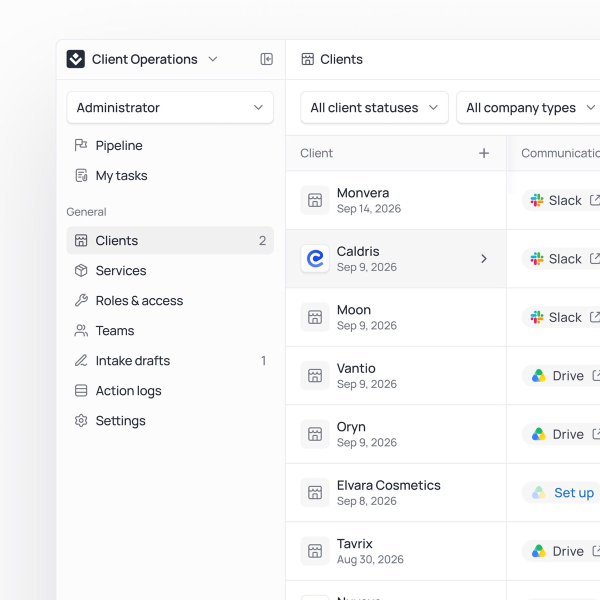 arxnzeka's tweet photo. Clean work in progress of an internal client management portal. https://t.co/eWNbNr69QF