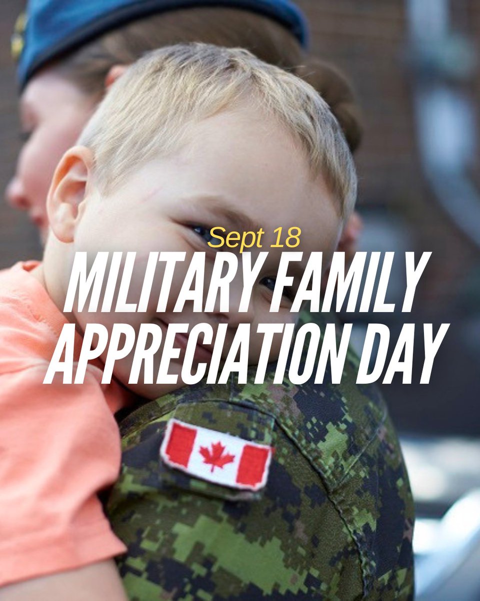 TMM_yyc's tweet photo. On Military Family Appreciation Day, we recognize the strength, resilience and sacrifices of Canadian Armed Forces families. 🇨🇦

To the families who stand behind those who serve, thank you. Your story is part of Canada’s military story too.

📷 Royal Canadian Air Force https://t.co/aKtvWCCk7V