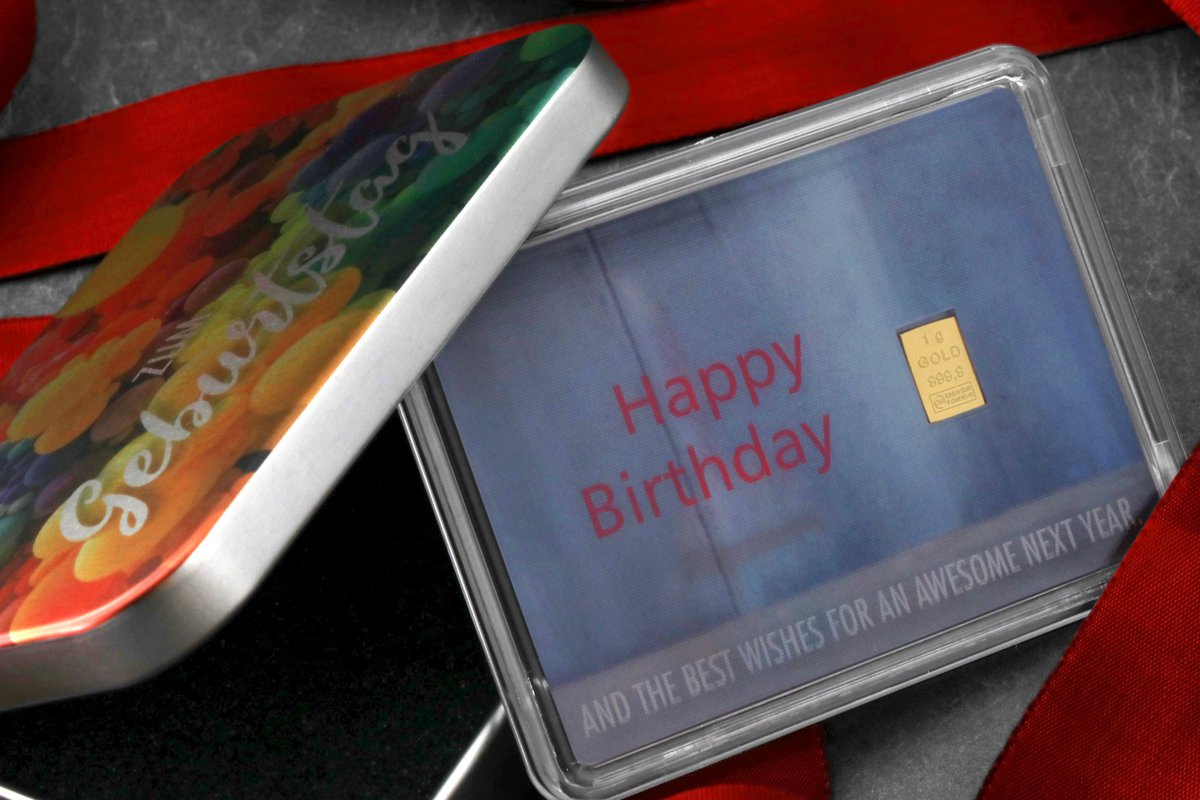 combibars's tweet photo. Gold zum Geburtstag: Geschenkbarren verbinden CombiBar® Goldbarren mit passenden Motiven. Die unterschiedliche Barrenanzahl bietet Auswahl für verschiedene Budgets. Zum Onlineshop: https://t.co/Rp3RG6J2QX https://t.co/phT4UV02qf