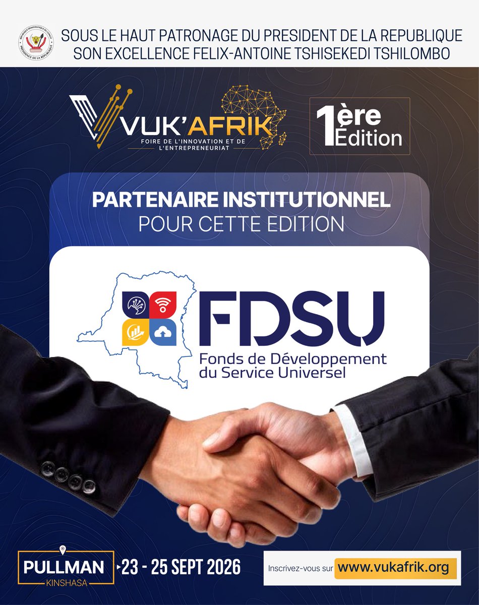 VukAfrik's tweet photo. développement de notre pays, comme le FDSU (Fonds de Développement du Service Universel), qui sera présent parmi nous ! 🇨🇩✨ https://t.co/U4Li786F7y