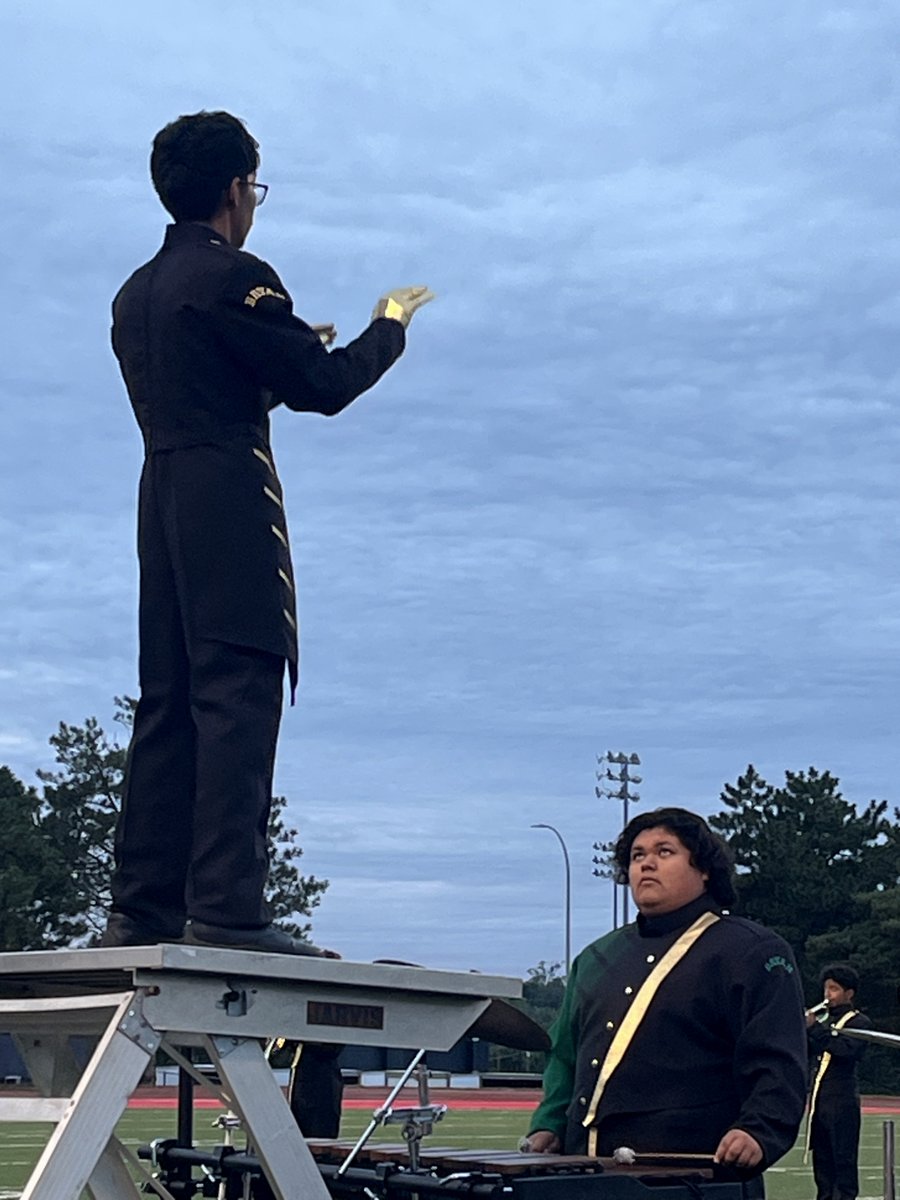 OmahaPubSchool's tweet photo. All nine of our high schools came together this week for the Omaha Marching Exhibition. The annual tradition gives band students the chance to prepare for their competitions, while cheering each other on in a supportive setting. Good luck in the marching season ahead! #OPSProud https://t.co/s7CSMGVSLt