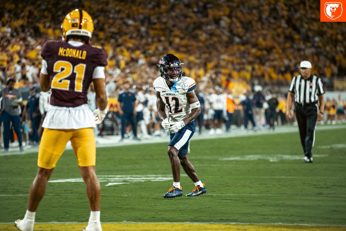 MorganStateU's tweet photo. For Morgan State wide receiver Malique Leatherbury, the Battle for Greater Baltimore against Towson has family roots.

In this Baltimore Sun feature, learn more about his connection to the rivalry and his mindset for Saturday night's game.

https://t.co/zHxHSn5nHZ https://t.co/TKw73Ip3Zh