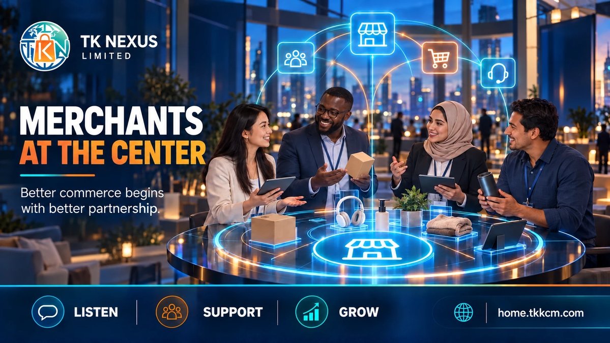TKN_2026's tweet photo. Better commerce starts by putting merchants at the center. 🤝

TK Nexus Limited listens, supports and works alongside businesses to build stronger connections and create new opportunities for growth.

#TKNexusLimited #MerchantSuccess #GlobalCommerce #BusinessGrowth https://t.co/3iW2QrhMBh