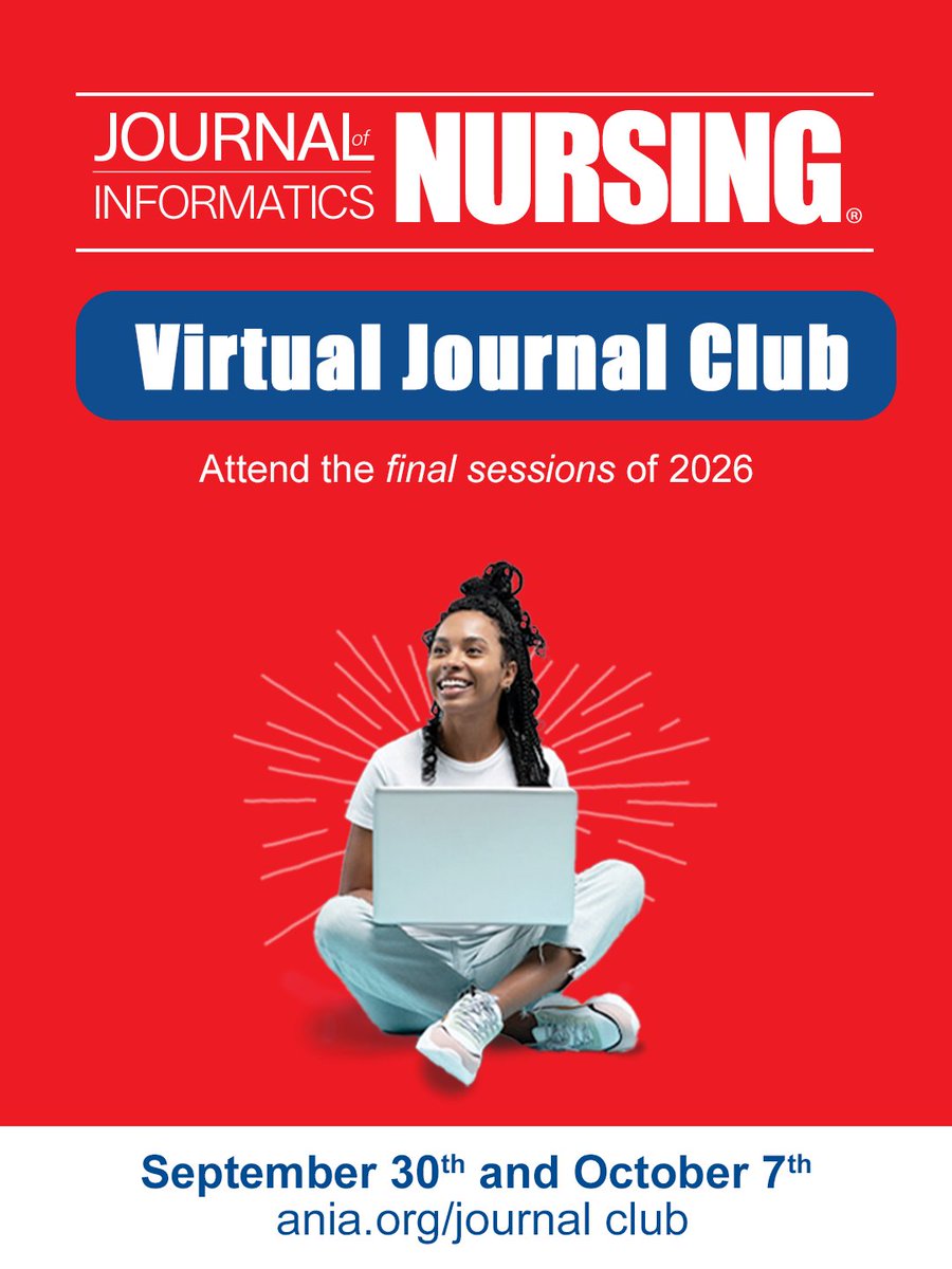 ANIAinformatics's tweet photo. Register now for ANIA's Virtual Journal Club’s final sessions of 2026! The upcoming topic is Defining Ambulatory Intake Requirements on September 30 and October 7.

Learn more and register 👇
https://t.co/YTXtdEtORu https://t.co/RoEKXTtFGu