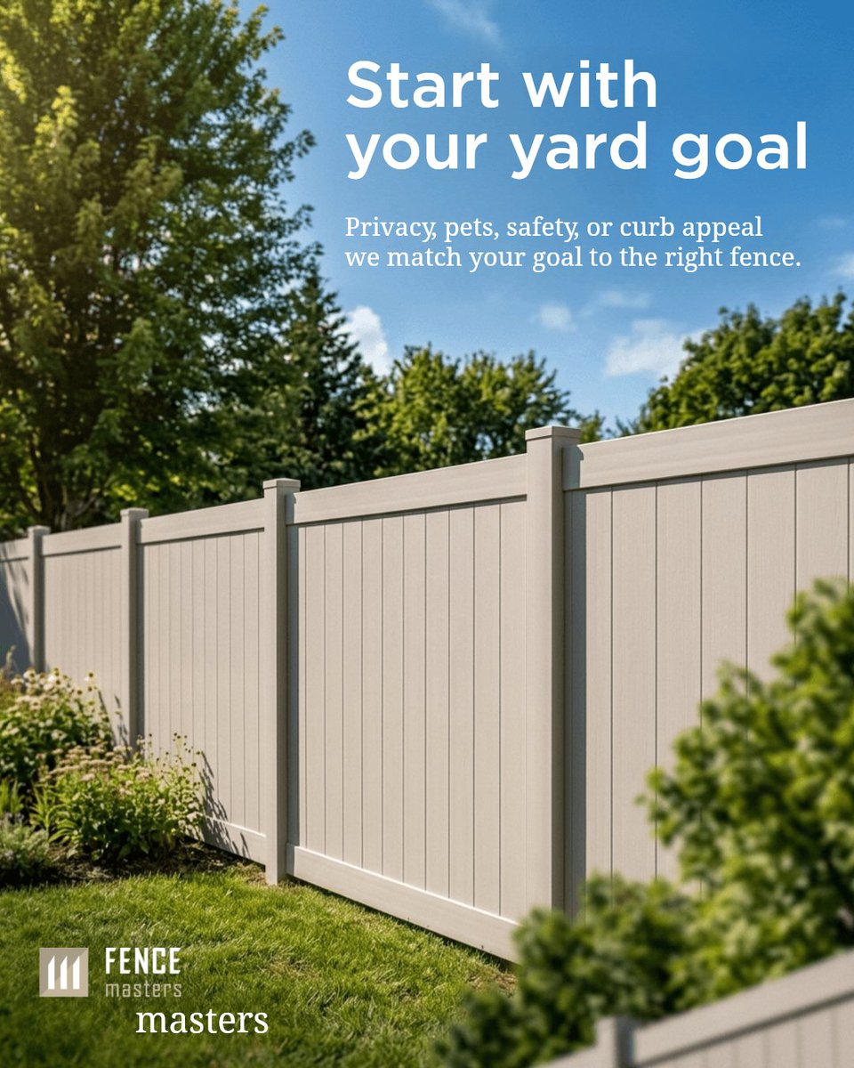 FenceMastersOtt's tweet photo. Start with the outcome.

Privacy, pets, safety, curb appeal. Each points to a fence style, finish, and install plan.

Tell us what your yard needs today, and we’ll match it to the right solution.

Request a Call https://t.co/4Rk3OcsvbI https://t.co/PnWTlGxHrW