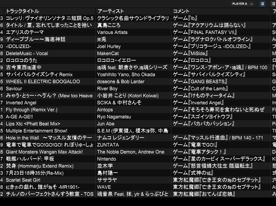 hand_finger_3up's tweet photo. #VGMoons ありがとうございました!
DJ 3up でした!セトリをドン!
好きなインディーゲームと魂の曲をたくさん流したくて、喋ったり流したり跳ねたり忙しかったです(笑) https://t.co/5cJygOAe2P