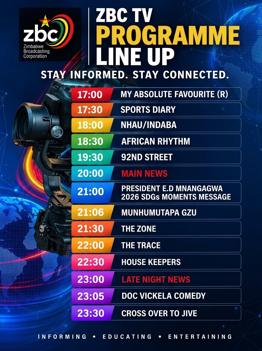 powerfmzimbabwe's tweet photo. Your Friday viewing is sorted! 🔥

Stay informed, entertained and educated with tonight’s exciting line-up on ZBC TV.

#zbctv #zbcdigital #zplus https://t.co/RvKd966qx8
