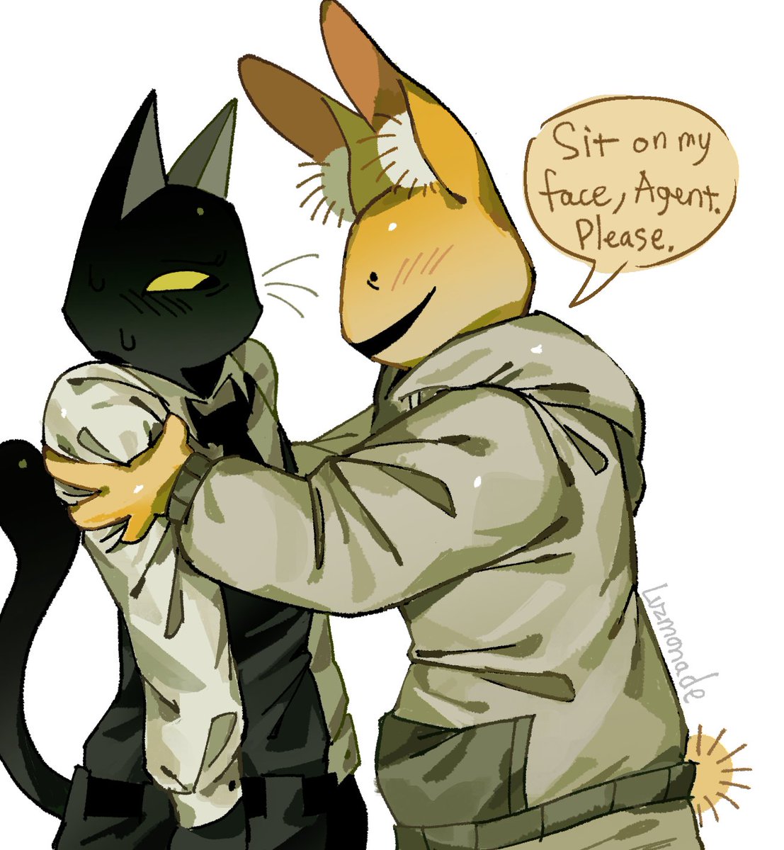 LuzmonadeYaouri's tweet photo. I GOT NO IDEA WHAT TO DRAW

#animalhospital #Internagent #bulletbunny https://t.co/Gr814NCFKu