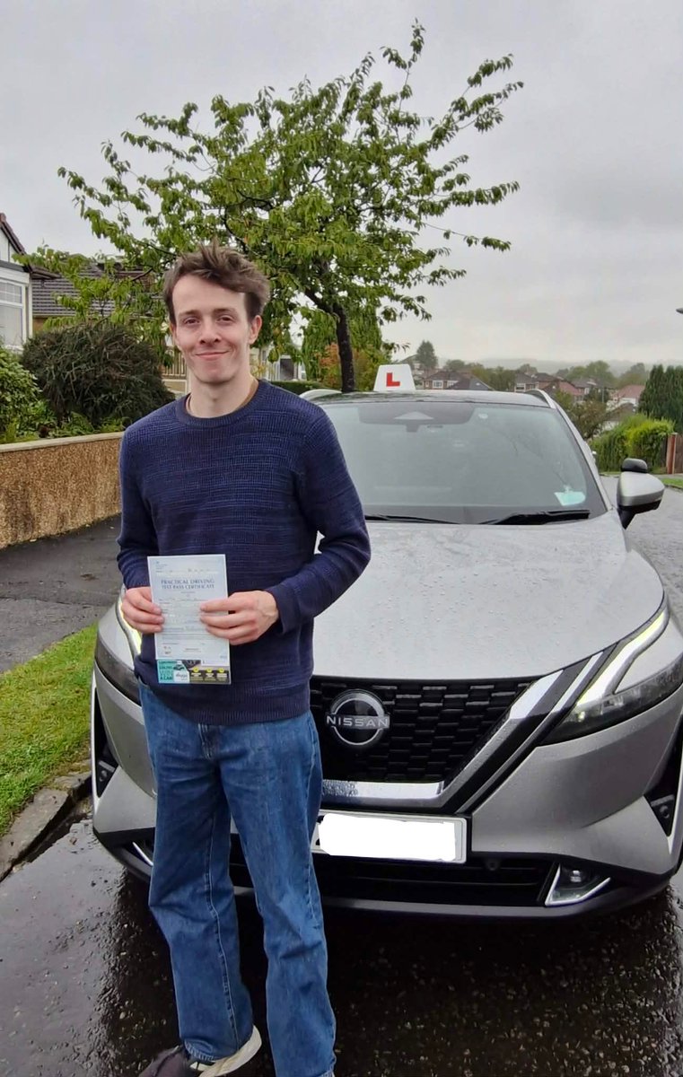 LearnwithTom's tweet photo. 🚨1st Times Pass Alert🚨

Well done to Dylan who easily passed his driving test today on his 1st attempt at Anniesland Test Centre in Glasgow. 🚗💨

Dylan learned to drive with Steven Swan who can be contacted directly on 07884 247797 to arrange ADI training &amp; driving lessons. https://t.co/QQi4JBXt1A
