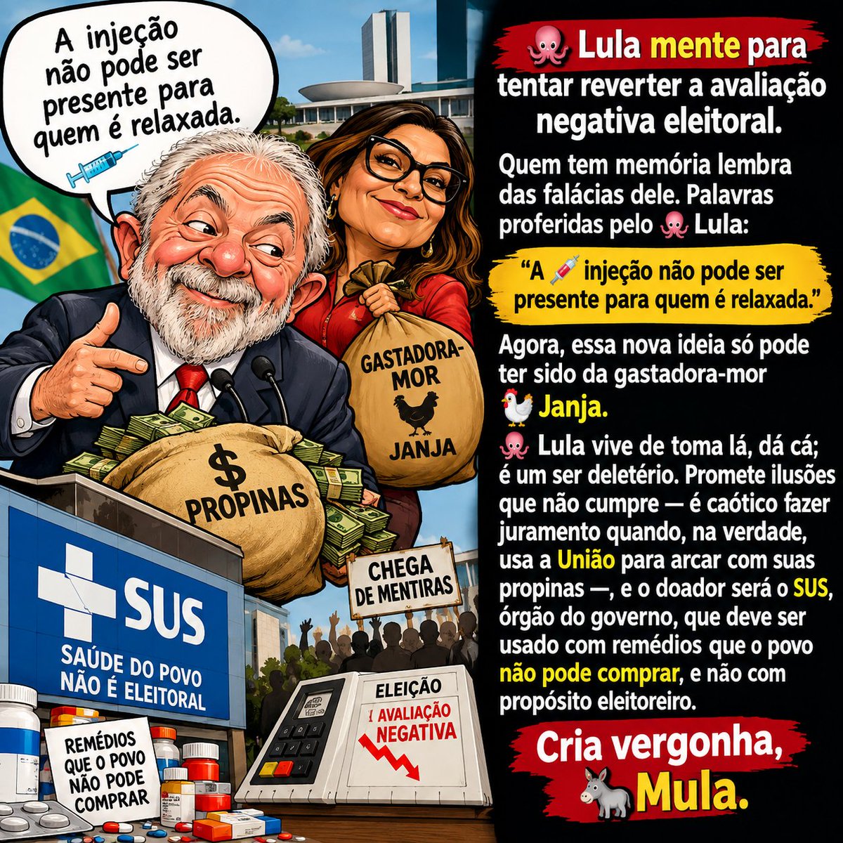 Akeleabrassu's tweet photo. 💸E você ainda acredita que existe justiça no Brasil 🇧🇷

ACM Neto.  22 Flávio Bolsonaro. Fora Lula. Marcel.  Raquel. Luís Inácio Lula. Bolsa. Governo Lula. Venezuela.  Tarcísio. Ciro Gomes. Elmano. Amazônia. O Globo. Kassio Nunes. Milton Leite. Em 2022. Rouanet. Covid. #ForaLulaLadrão 
Bolsa Família. Guilherme Cortez. Mounjaro