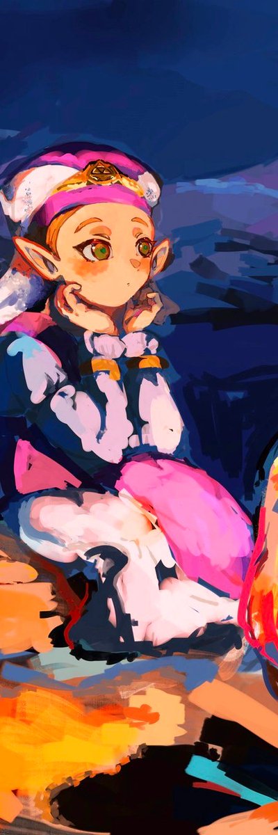 arctan52's tweet photo. small sounds in the firelight.

#OoT #Zelda https://t.co/dKSdEVoorY